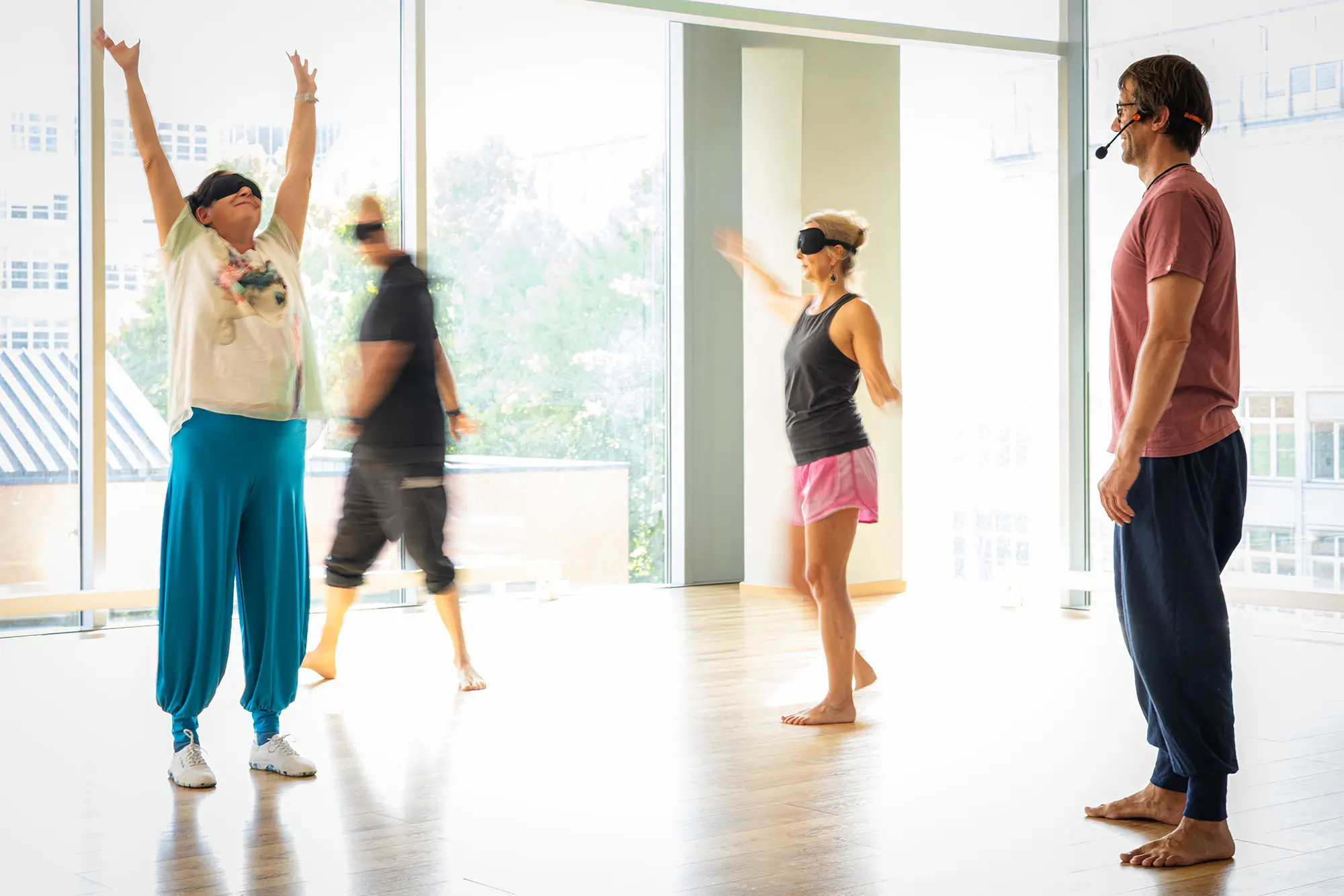 Teilnehmende bei Breathwork in Bewegung mit PNflow in Jena